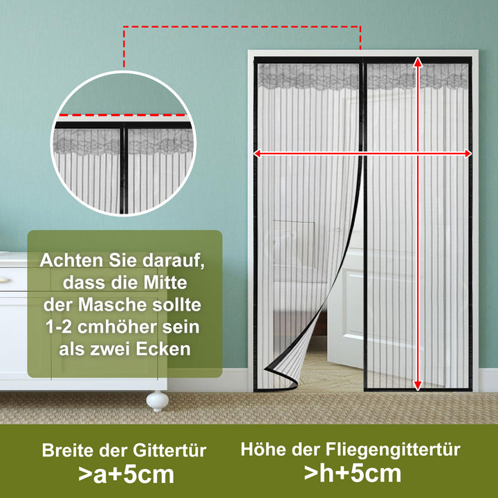 Sonnewelt Magnetic Fly Screen Door Insect Protection