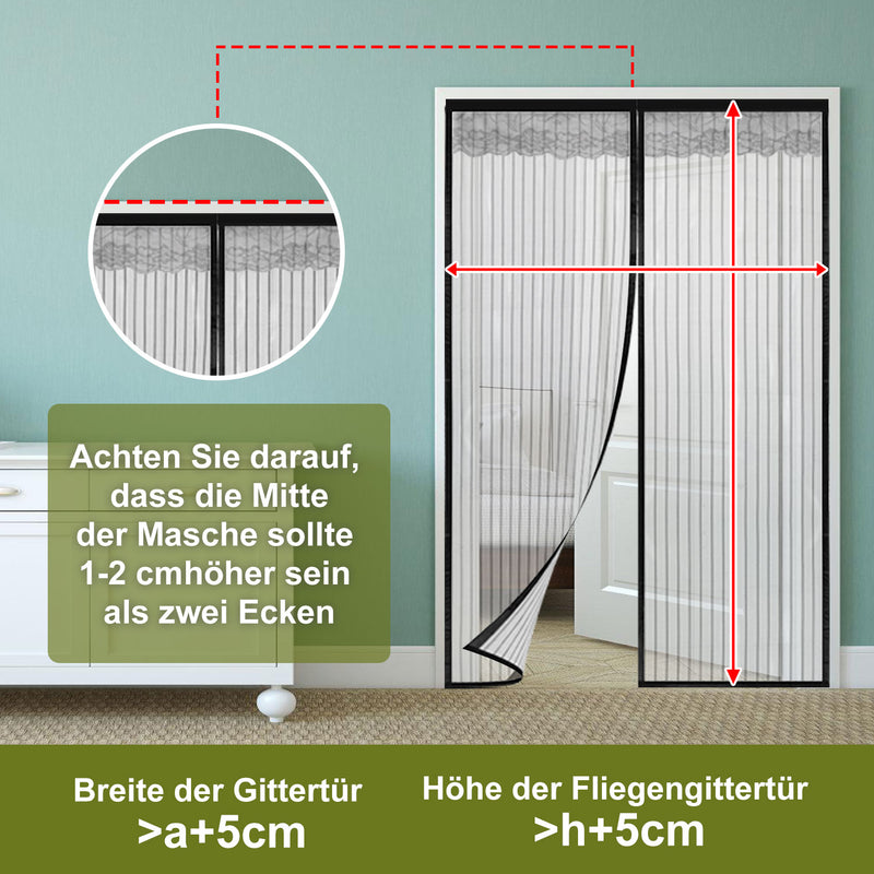 Sonnewelt Magnet Fliegengitter Tür Insektenschutz