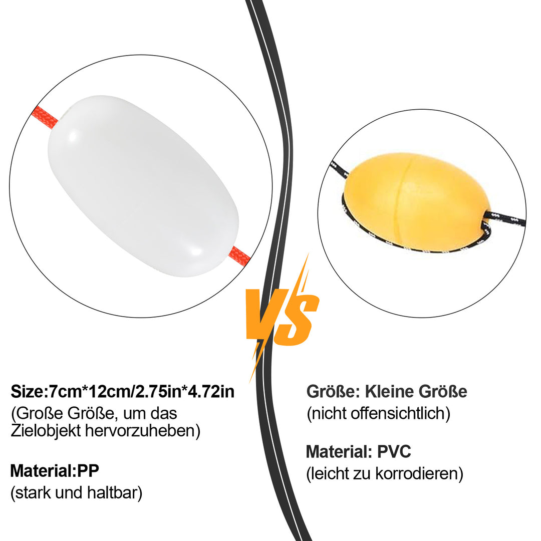 Sonnewelt Bootsanker mit 6mm x 20m Seil Faltanker 0.7kg/1.5kg