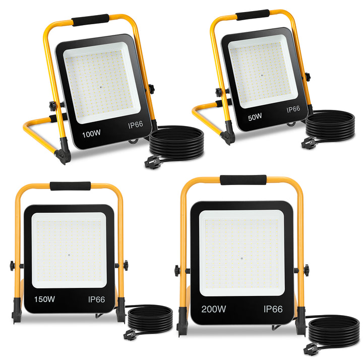 Sonnewelt LED Baustrahler 50W-200W Kaltweiß IP66