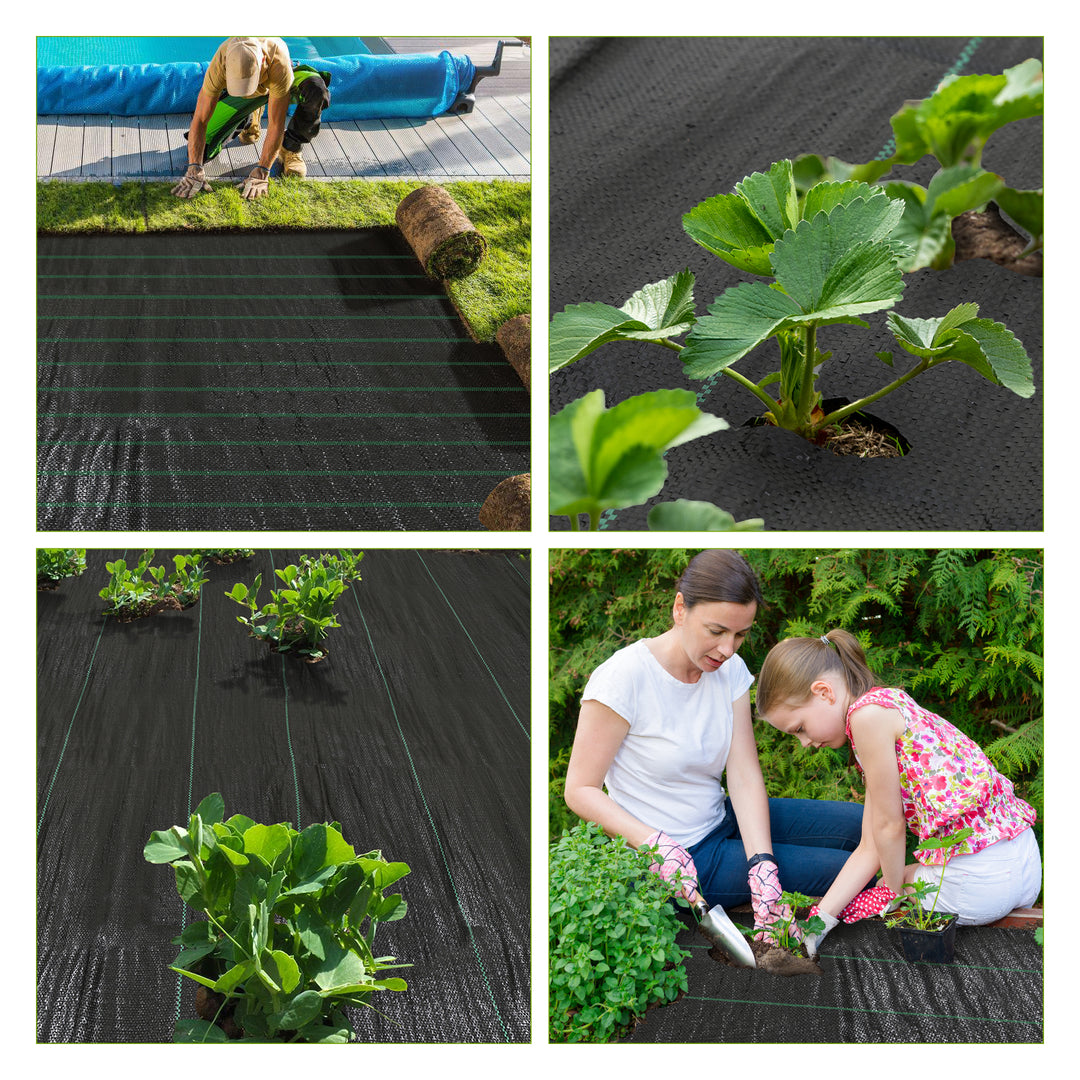 sonnewelt 1-4m weed control fleece ground fabric tear-resistant