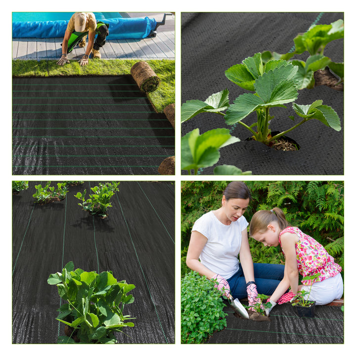 sonnewelt 1-4m weed control fleece ground fabric tear-resistant