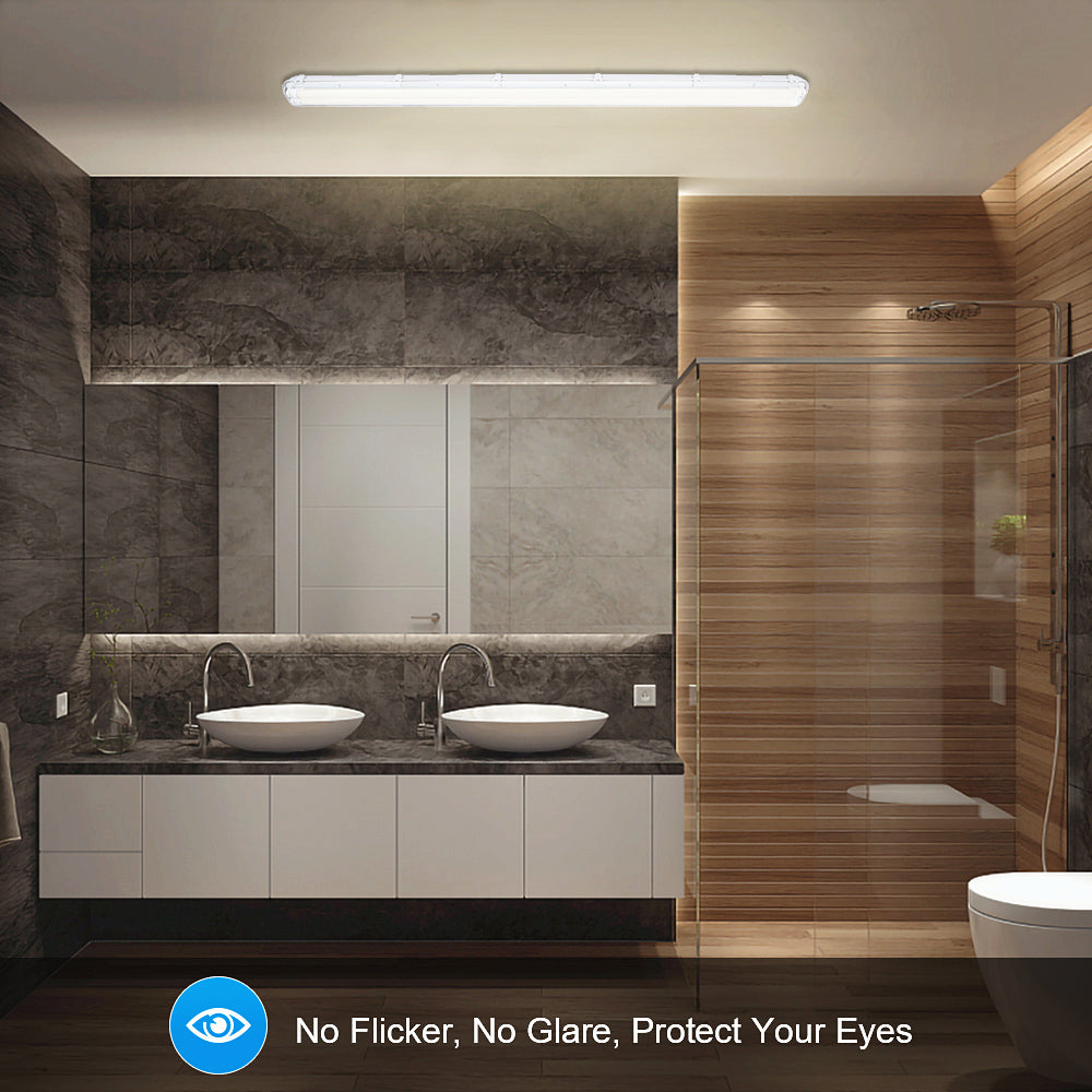 Sonnewelt LED Feuchtraumleuchte Doppelt T8 Neutralweiß 18W/24W