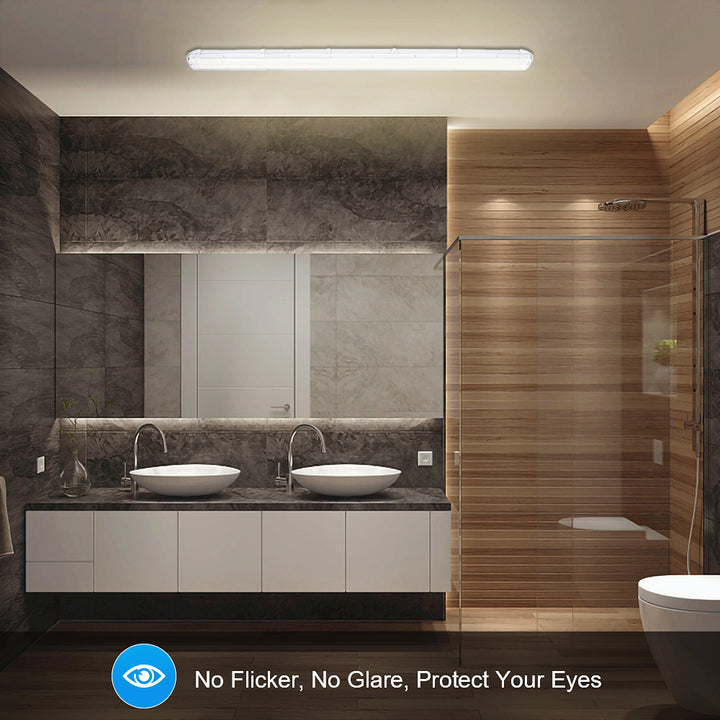 Sonnewelt LED Feuchtraumleuchte Doppelt T8 Neutralweiß 18W/24W