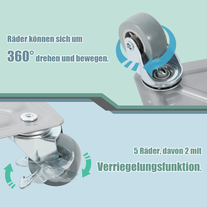 Sonnewelt Furniture Roller Transport Roller 5 Wheels Max 600KG