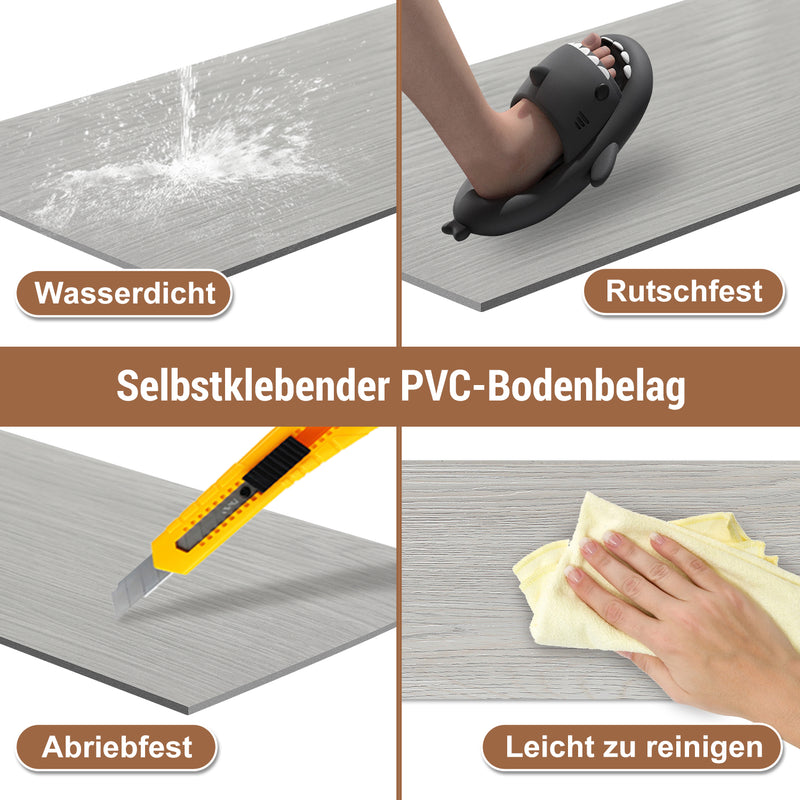 Sonnewelt PVC Bodenbelag Selbstklebend Vinylbod 2mm Dicke