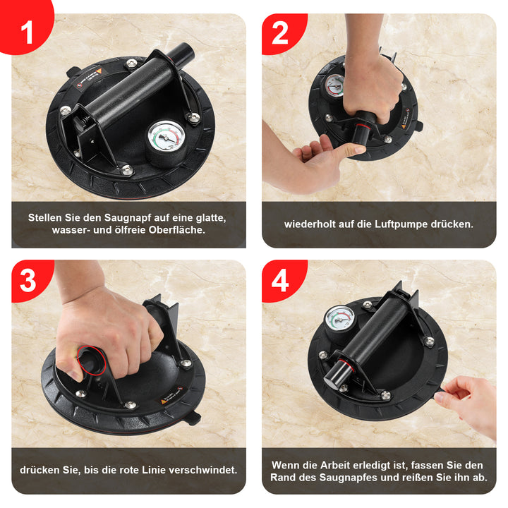 Sonnewelt suction cup holder with pressure indicator 1 piece max.100KG