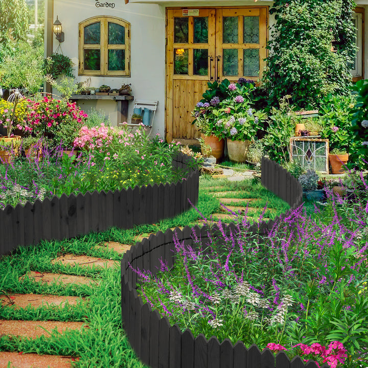 Sonnewelt Rasenkante Beeteinfassung Gartenzaun Holz