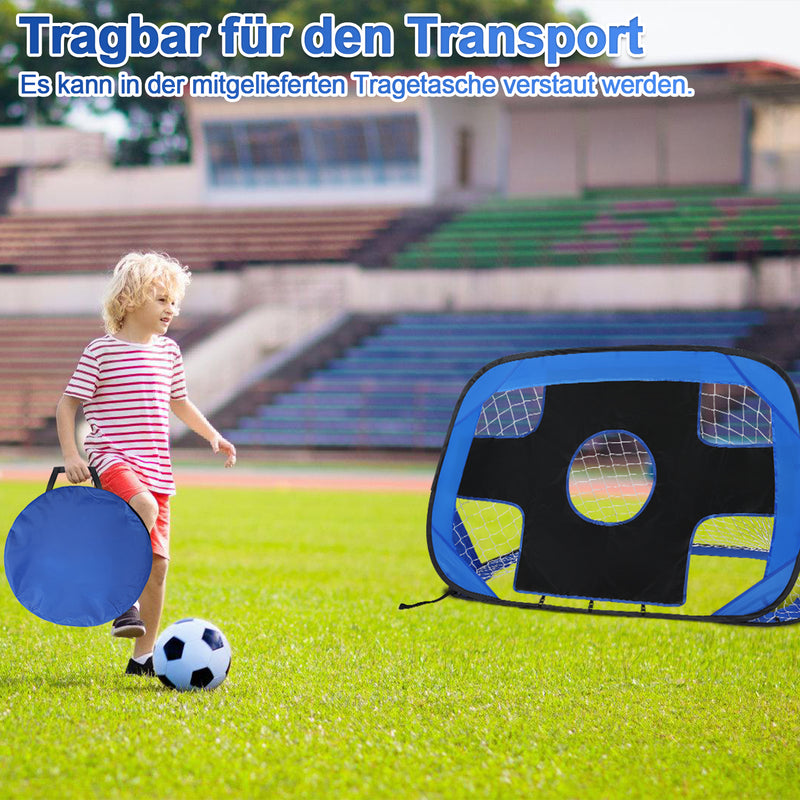 Sonnewelt Fußballtor Fussballtore-Set für Kinder 4 Spielmodi