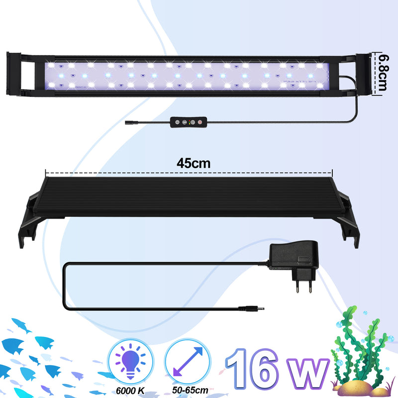 Sonnewelt LED Aquarium Lighting White Blue Light