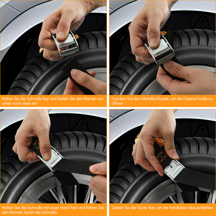Sonnewelt Snow Chains Emergency Anti-Slip 10 Pieces