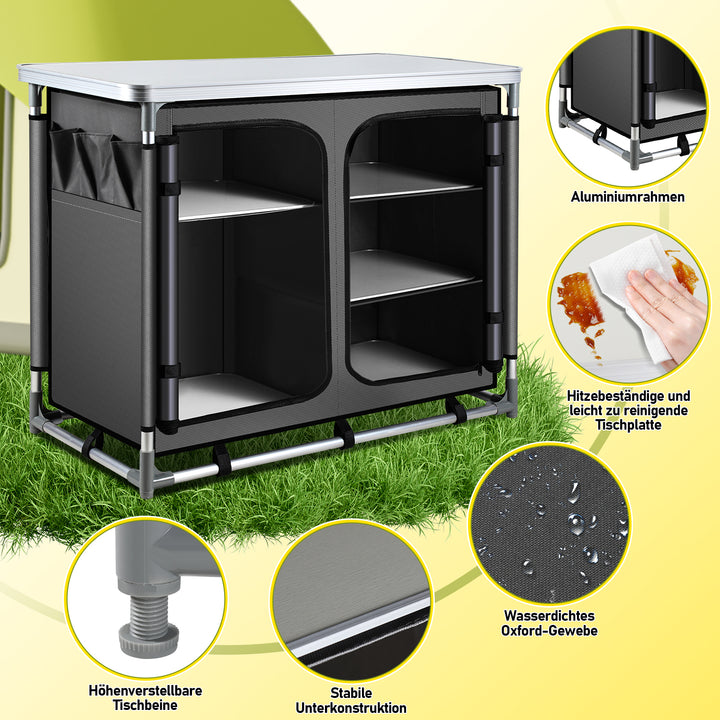 Sonnewelt Campingküche Campingschrank Faltschrank
