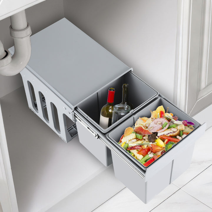 Sonnewelt Mülleimer Abfalleimer Einbau 30L Schrank