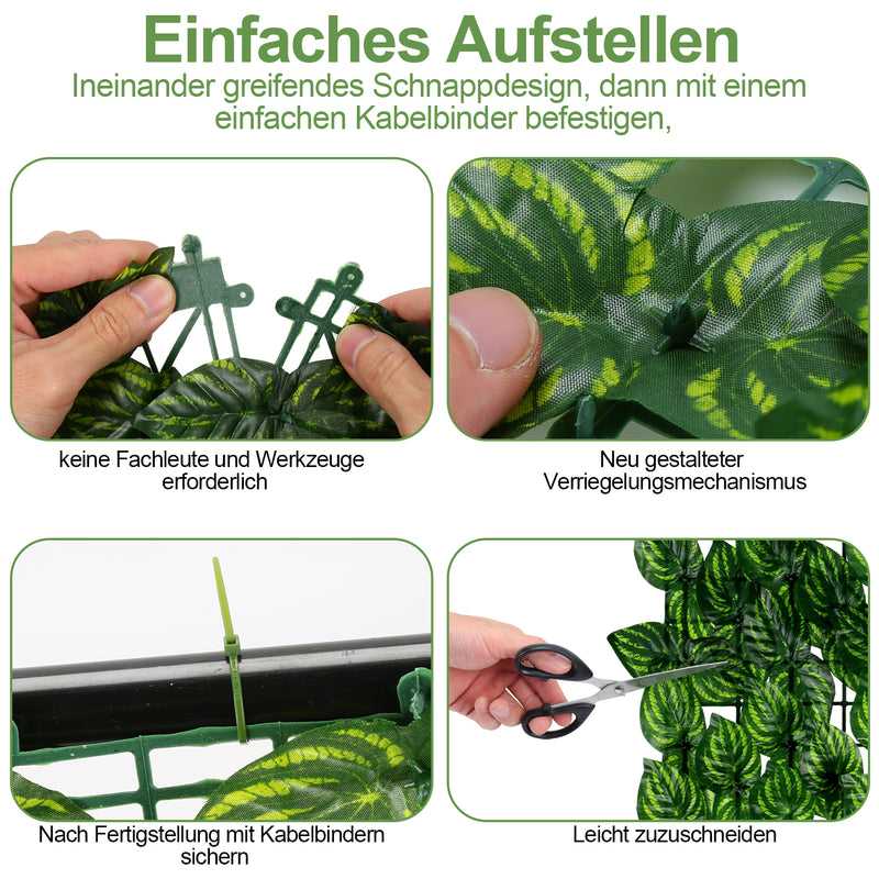 Sonnewelt Künstliche Efeu Hecke Sichtschutz