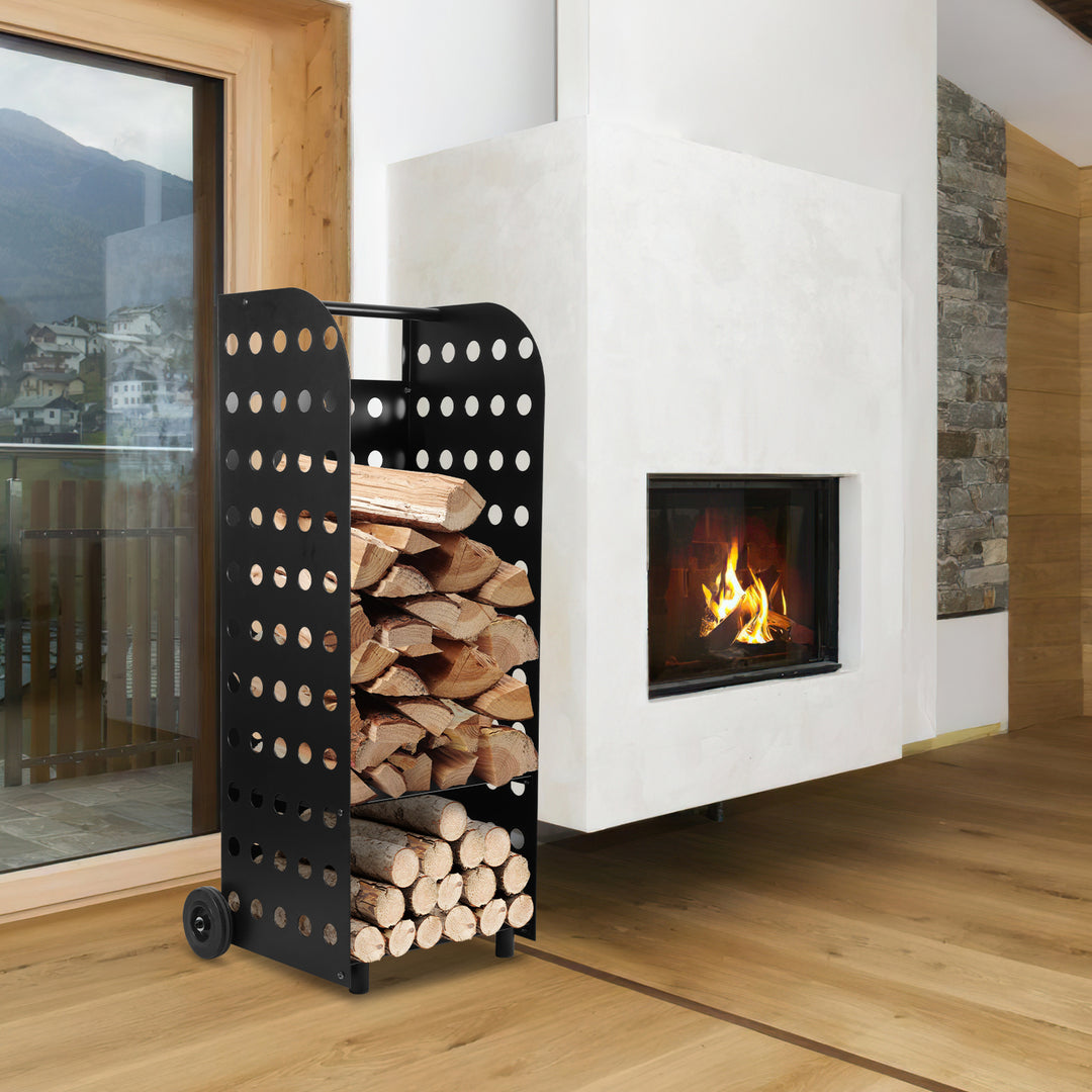 Sonnewelt firewood cart firewood cart double layers