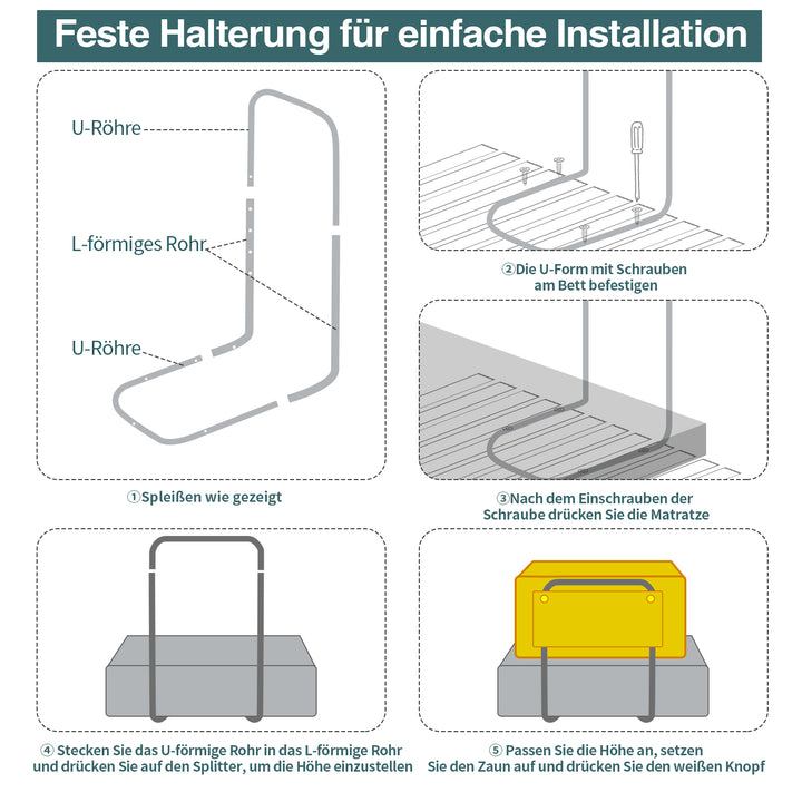 Sonnewelt bed rail fall protection 28cm height