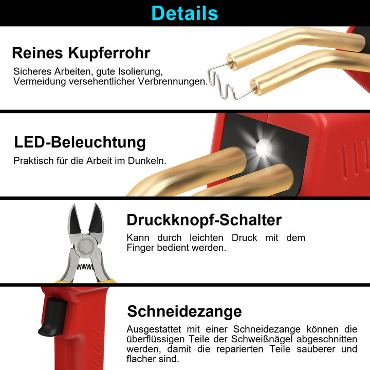 Sonnewelt Kunststoff Schweißgerät Set 220V 50W