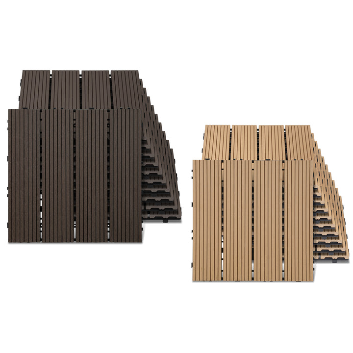 Sonnewelt WPC Terrassenfliesen Klickfliese 30x30cm 11stk