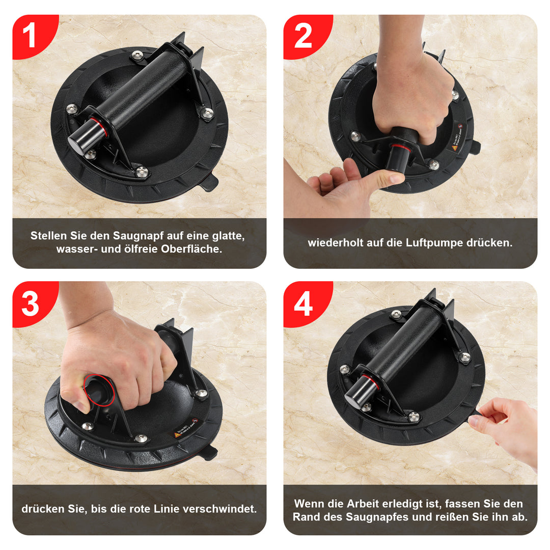 Sonnewelt suction lifter suction cup holder 2 pieces max.100KG