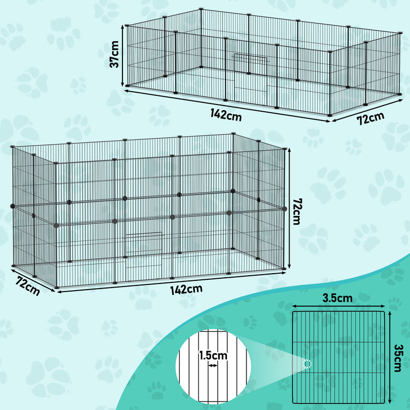 Sonnewelt outdoor enclosure playpen small animals DIY 12/24 pieces 35 x 35 cm
