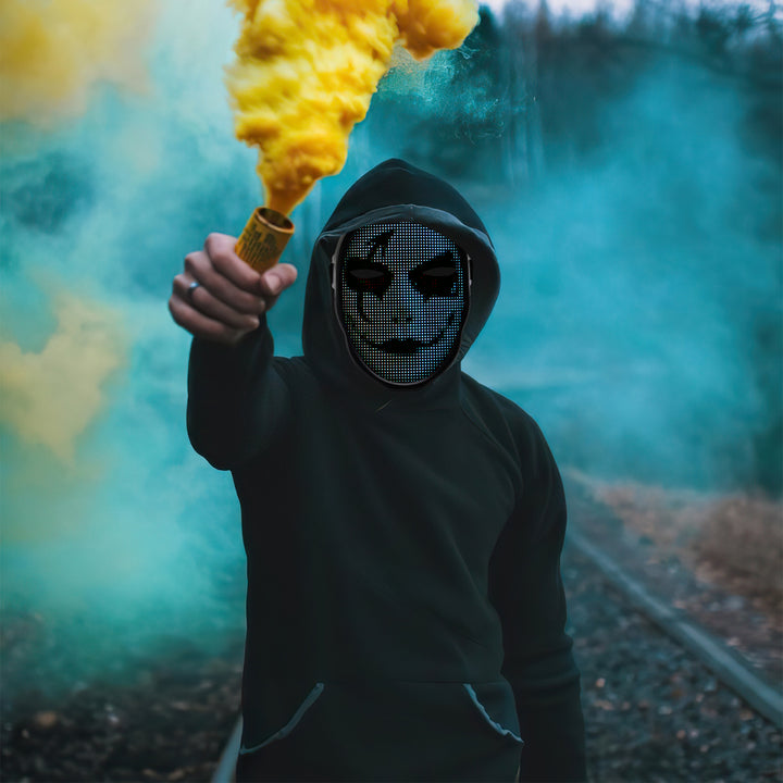 Sonnewelt LED Maske Party Halloween APP-Steuerung