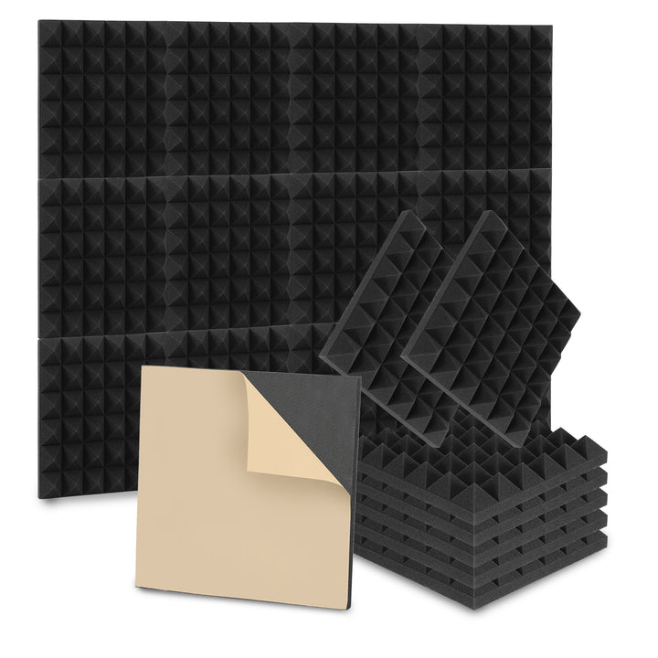 Sonnewelt Acoustic Foam Self-Adhesive 3D High-Density Pyramid