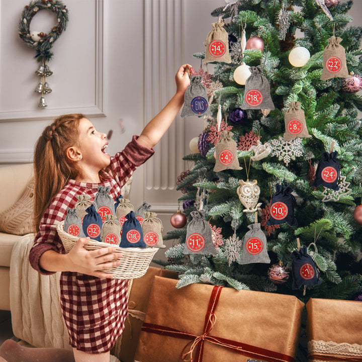 Sonnewelt Advent calendar DIY jute bags 24 pieces