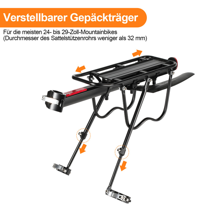 Sonnewelt Fahrrad Gepäckträger Universal für 24-29 Zoll