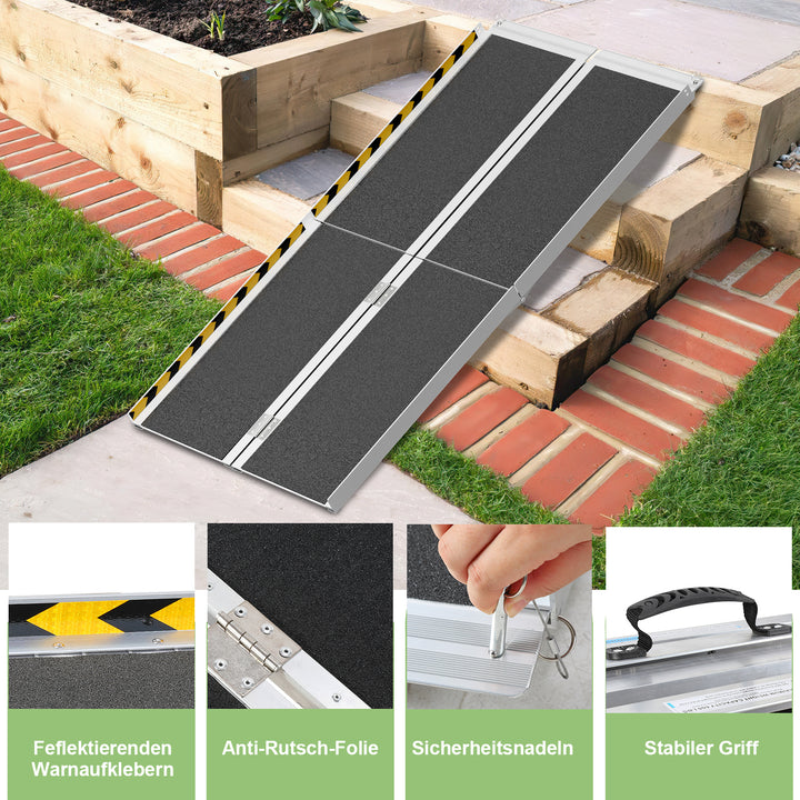 Sonnewelt wheelchair ramp loading ramp aluminum up to 270kg