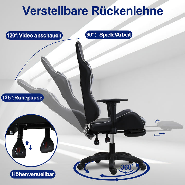 Sonnewelt Gaming Stuhl Bürostuhl Computerstuhl