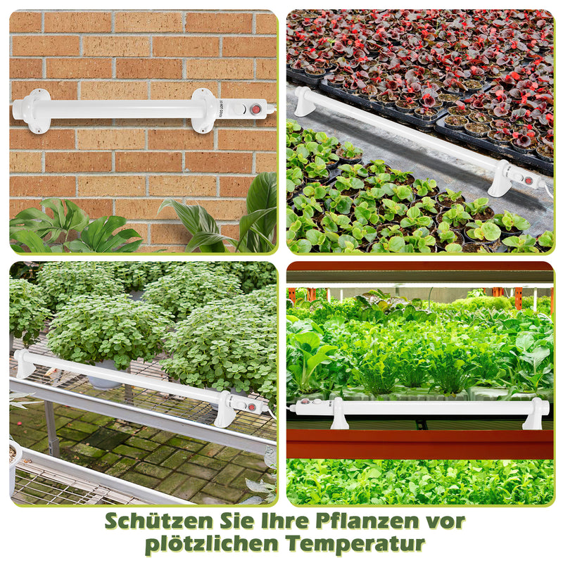 Sonnewelt Gewächshausheizung Elektrische Heizung mit Thermostat