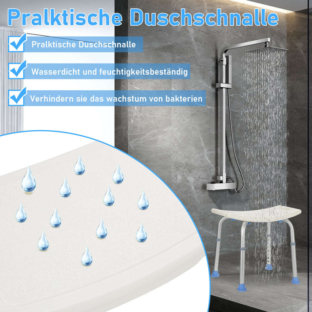 Sonnewelt shower stool shower chair height adjustable aluminum