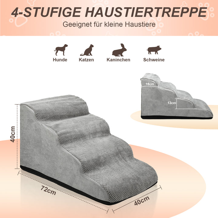 Sonnewelt Dog Ramp Dog Stairs Portable Maximum Load 18kg