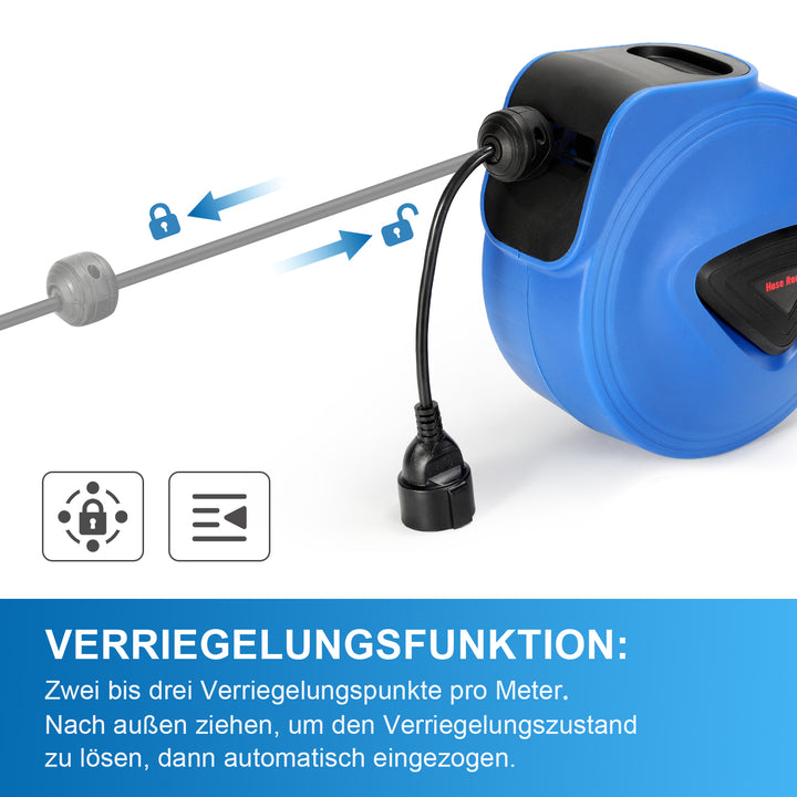 Sonnewelt Automatic Cable Reel 20m One Plug/With Three Plugs