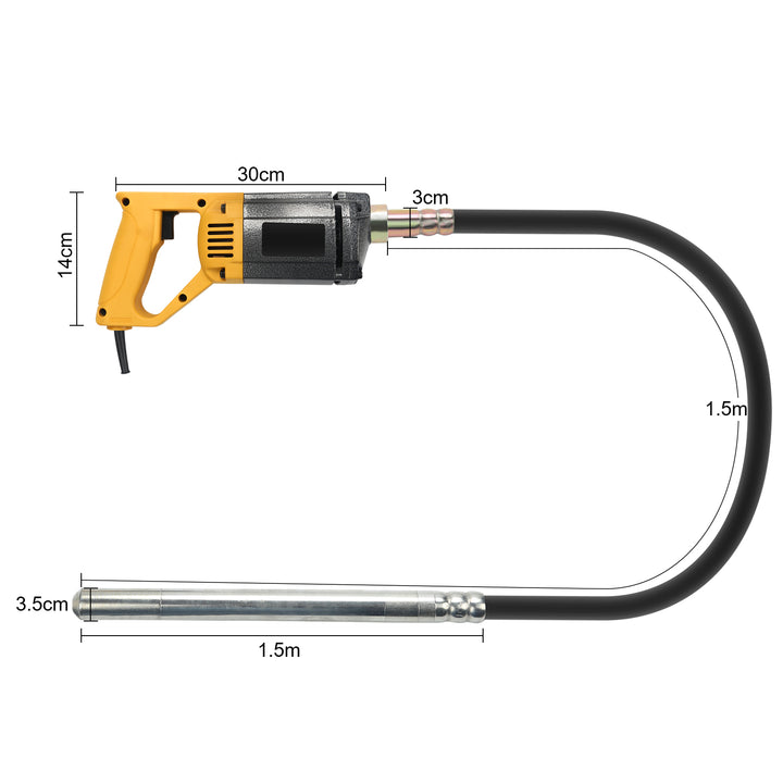 Sonnewelt concrete vibrator 1000W 5000 rpm
