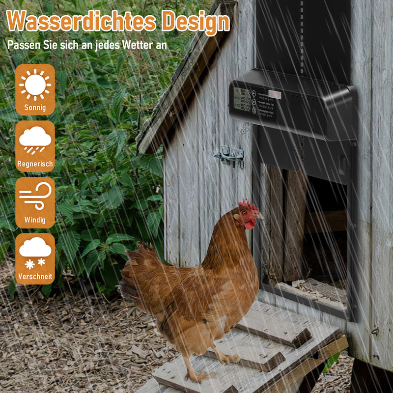Sonnewelt Automatische Hühnerklappe mit Timer