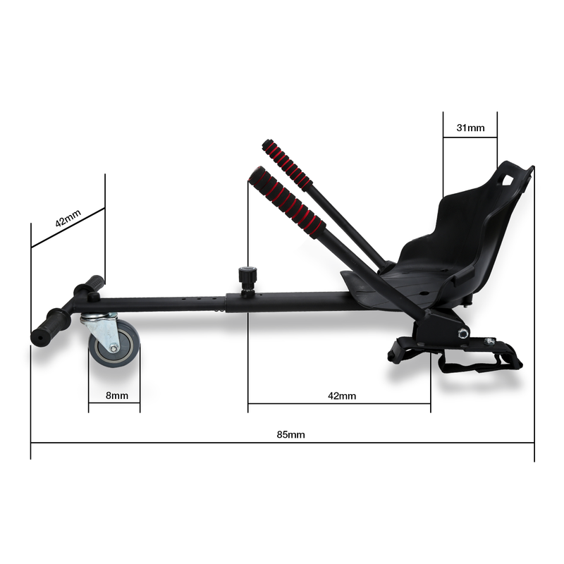 Sonnewelt Hoverboard Sitz Kart Erweiterung für 2 Wheel Balancing