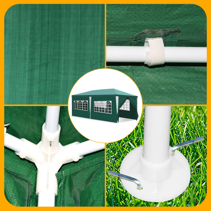 Sonnewelt Pavilion 3x6m Party Tent Waterproof with Side Panels