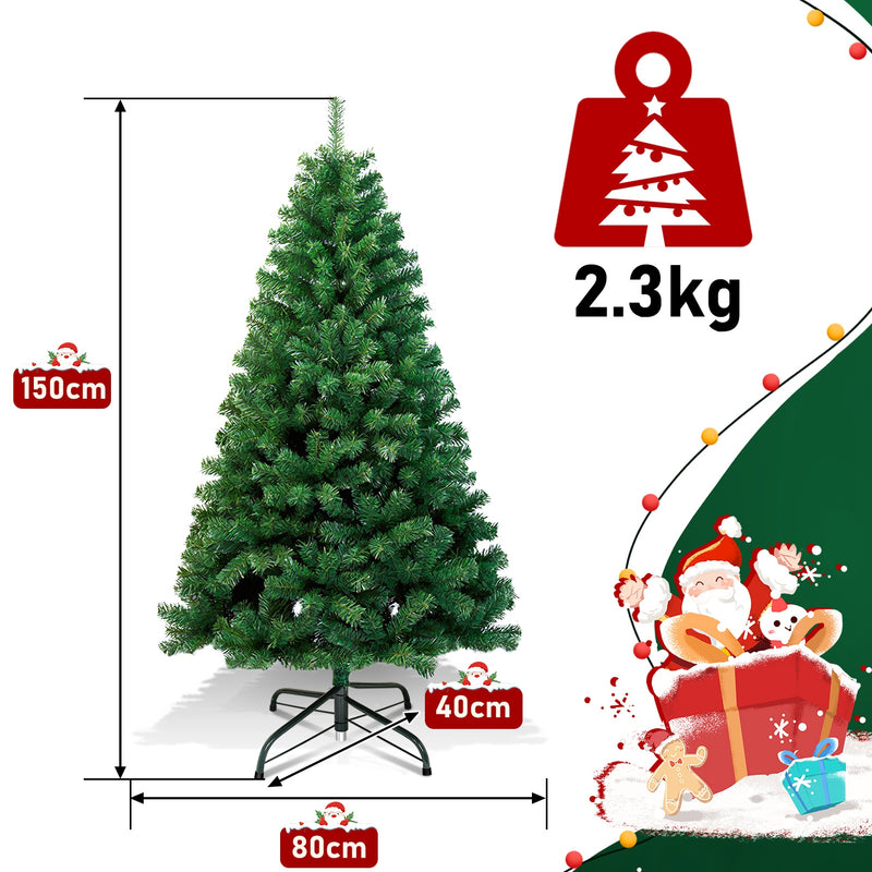 Sonnewelt Christbaum Künstlicher Weihnachtsbaum Grün/Weiß