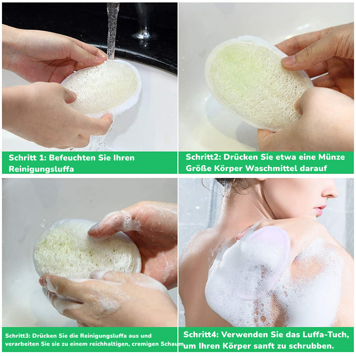 Sonnewelt 3X Luffa Schwamm Körper Peeling