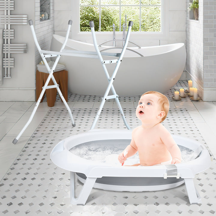Sonnewelt Baby Bath with Stand Foldable with Thermometer
