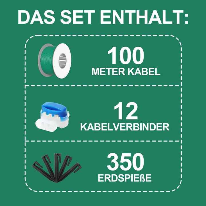 Sonnewelt boundary cable set for robotic lawnmowers 100m