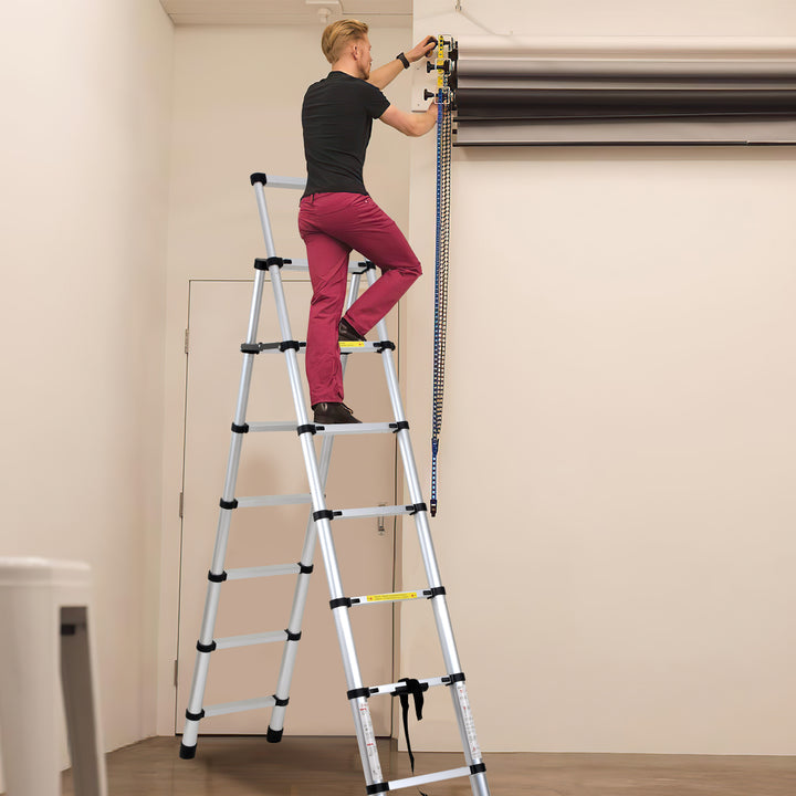 Sonnewelt telescopic ladder folding ladder A-frame