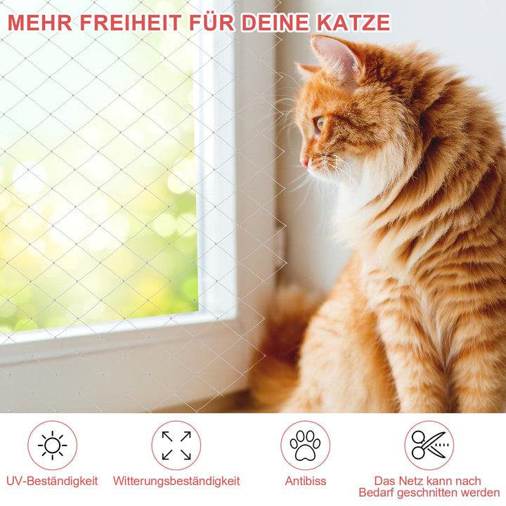 Sonnewelt cat net balcony net safety net 3x8m