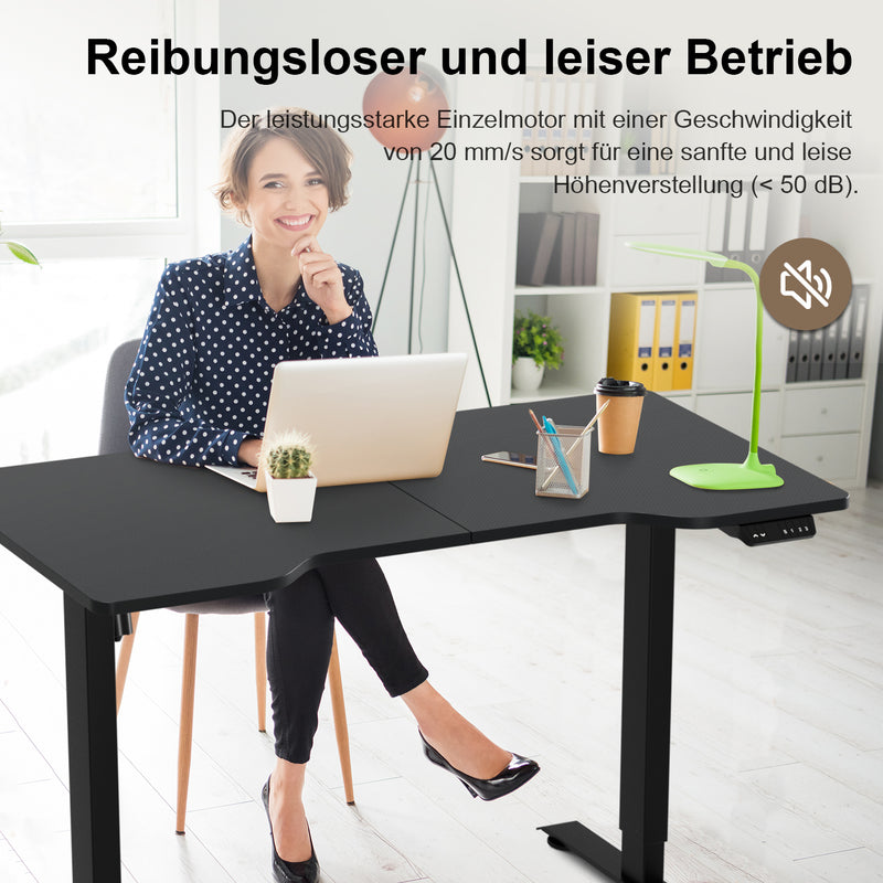 Sonnewelt Schreibtisch Höhenverstellbar Elektrisch Computertisch