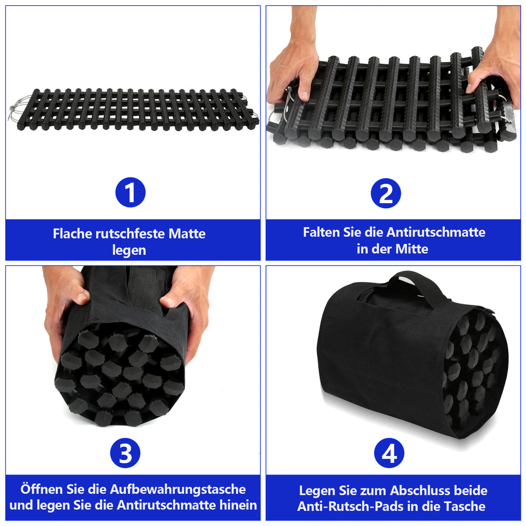 Sonnewelt Auto Anfahrhilfe Traktionshilfe 2er-Set 80cm/100cm