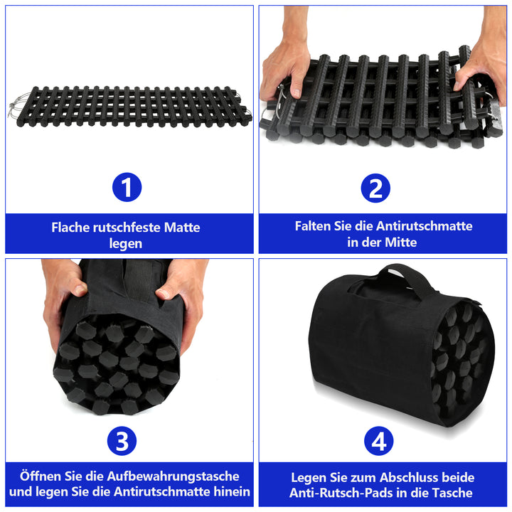 Sonnewelt Auto Anfahrhilfe Traktionshilfe 2er-Set 80cm/100cm