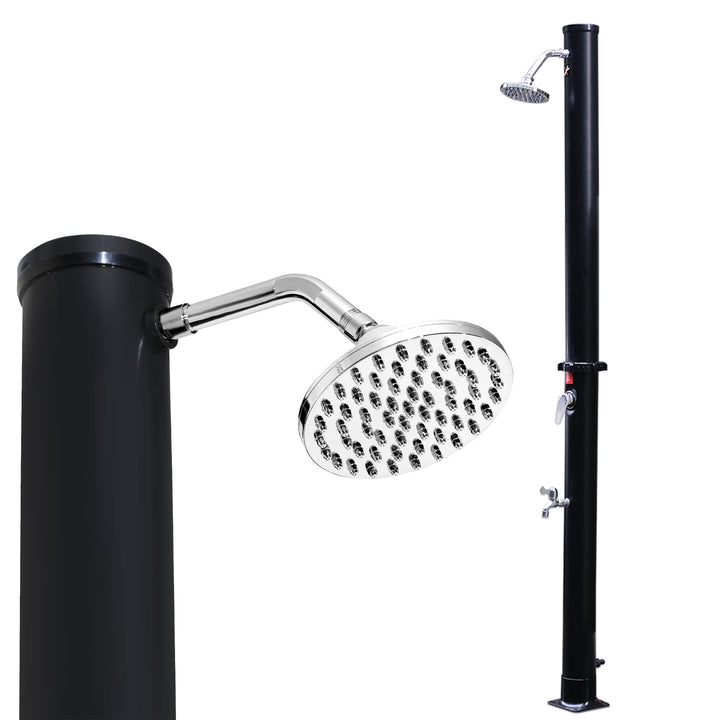 Sonnewelt solar shower with shower head and foot shower 20L