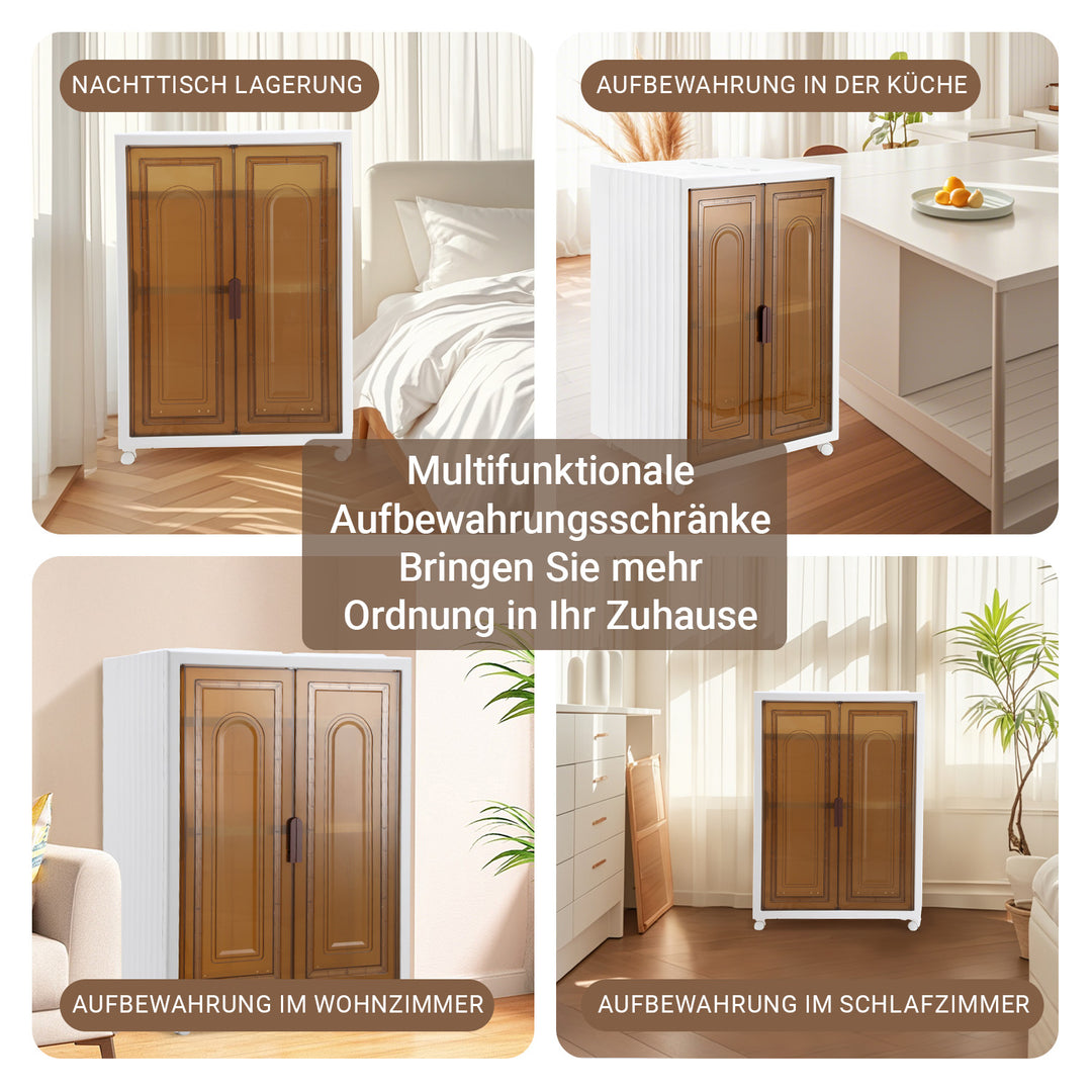 Sonnewelt Aufbewahrungsbox mit Türen & Rädern