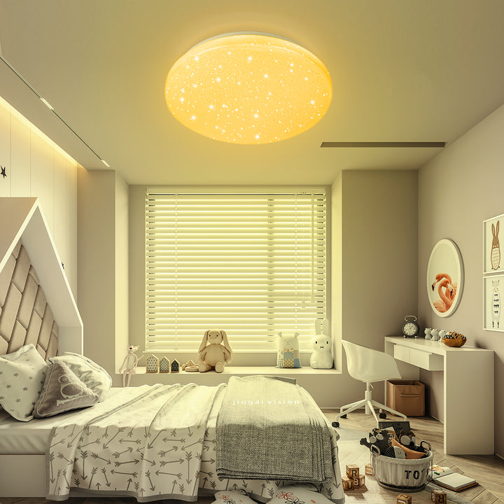 Sonnewelt 24W LED Deckenleuchte RGB mit Sternenhimmel-Effekt